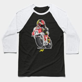 Kevin Schwantz Cartoon Baseball T-Shirt